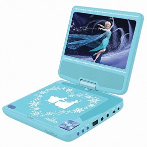 Lettore DVD portatile Frozen 2, schermo rotante da 7 "per bambini, tel