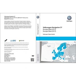 Volkswagen 1T0051859AS - Navigatore DVD-ROM CY Europa West V17 RNS 510