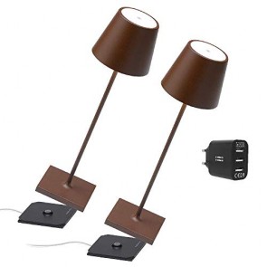 [Amazon Exclusive] Zafferano Kit 2x Lampada portatile Poldina Pro Cort