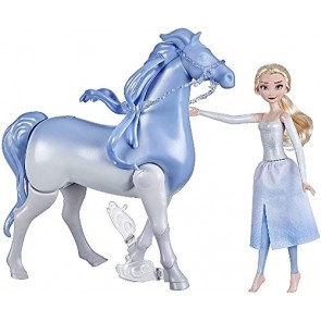 Hasbro Frozen - Frozen 2, Elsa e il cavallo Nokk elettronico (bambola 