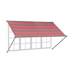 Relaxdays Tenda da Sole Bracci Estensibili, HxL: 120x300 cm, Parasole 
