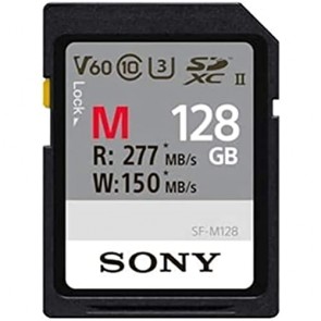 Sony Memoria SD-XC 128 GB Serie M, Lettura 277 MB/s, Scrittura 150 MB/