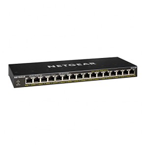 Netgear Switch Unmanaged PoE+ Gigabit Ethernet 16 porte (GS316P) - con