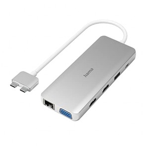 Hama - Hub USB-C, Multiport, per Apple Mac Book, 12 Porte