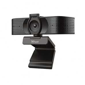 Trust Teza Webcam per PC 4K Ultra HD, 3840x2160, 2 Microfoni e Messa a