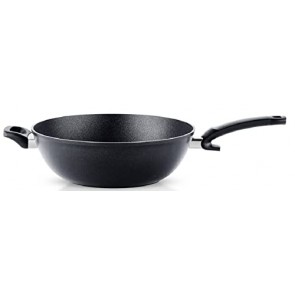 Fissler Adamant Padella wok in alluminio 6 L, 32 cm, con rivestimento,