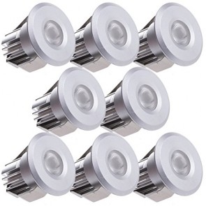 Sensati, Set di faretti LED da incasso a soffitto, 8 pz, 24,0 W, class