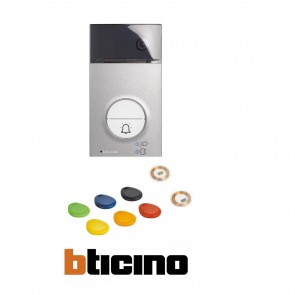 BTICINO POSTO ESTERNO PULSANTIERA 2 FILI LINEA 3000 CON BADGE