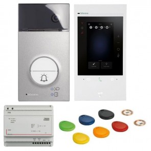 Kit vivavoce monofamiliare Bticino Classe 300EOS bianco, sistema 2 fil