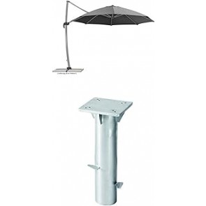 Eliga - Pattumiera in acciaio INOX con supporto