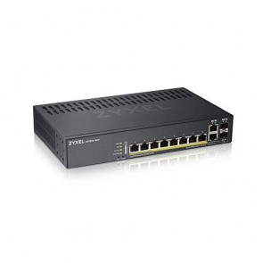 ZyXEL Switch Poe + Smart Managed Ethernet Gigabit 8 Porte con 130 Watt