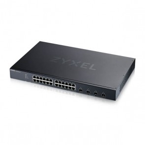 Zyxel Nebula Gigabit Ethernet Smart Managed Switch with 24 Ports, Four