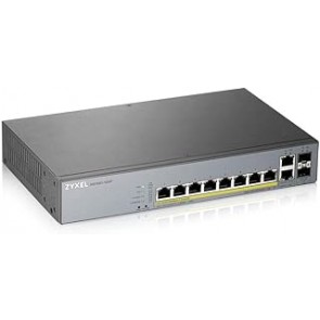 Zyxel Gigabit Smart-Managed PoE+ Switch with 8 Ports, 130 W Budget, Tw
