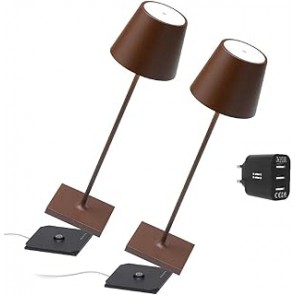 [Amazon Exclusive] Zafferano Kit 2x Lampada portatile Poldina Pro Cort